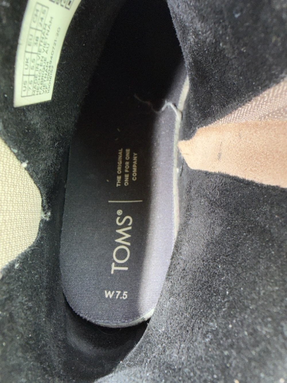 TOMS Kelsey Suede Ankle Boots Taupe Platform Zip Bootie Women’s 7.5 - Picture 5 of 9